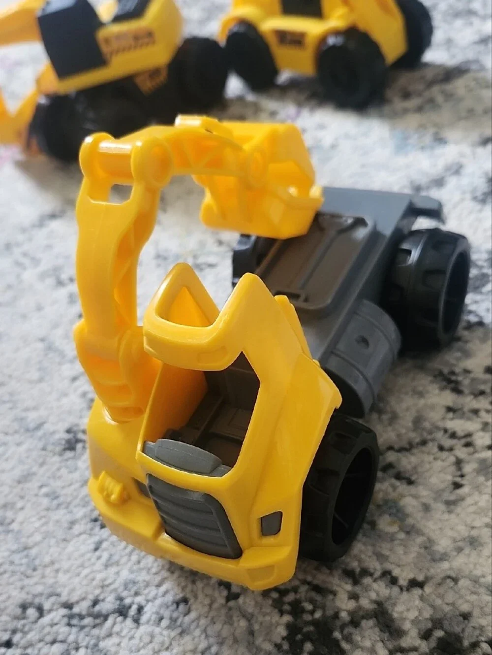 Yellow Construction Toy Vehicles Set for Kids - 3-Pack